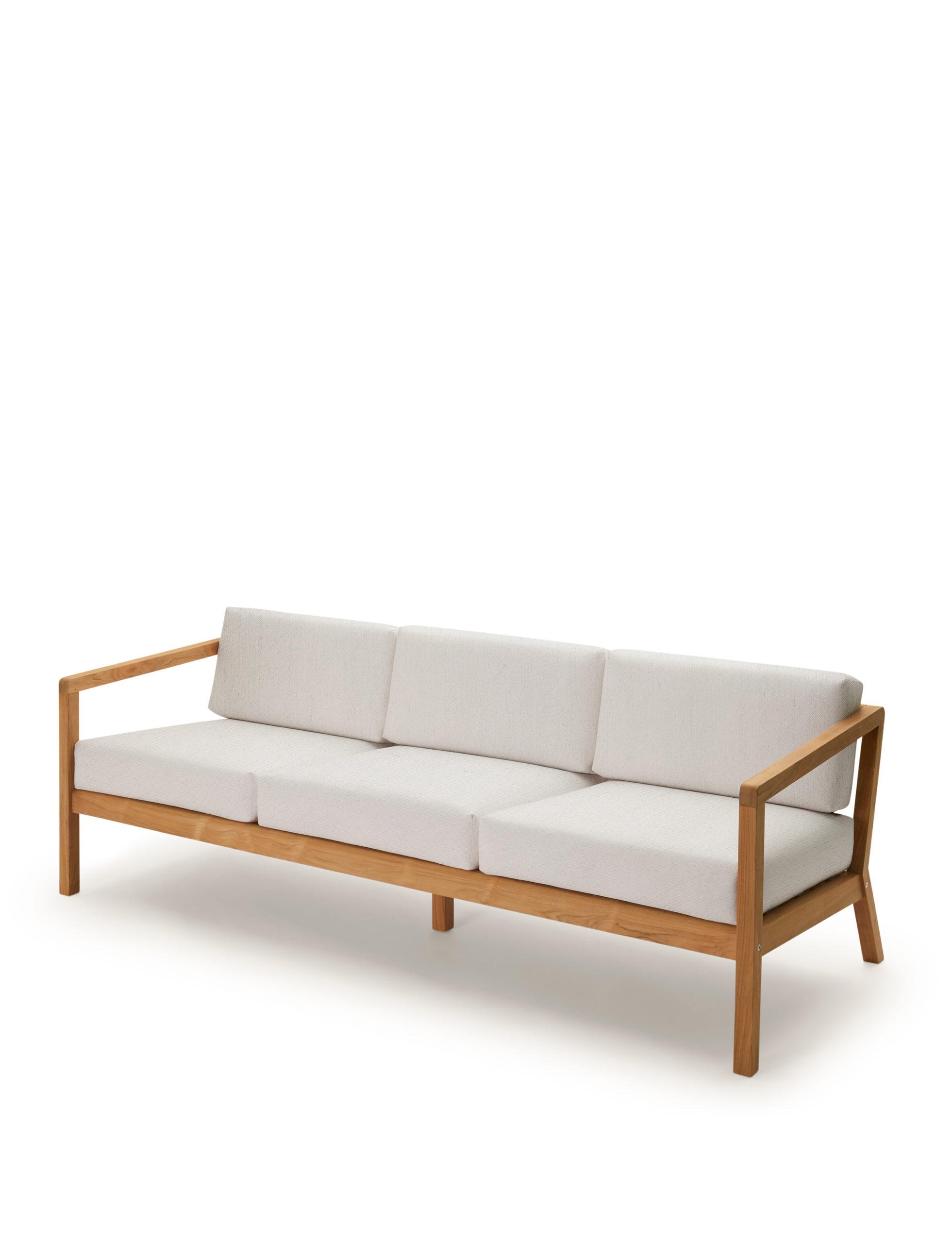 Fritz Hansen VIRKELYST 3-seater sofa, papyrus