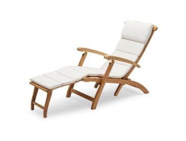 Fritz Hansen STEAMER -deck chair with cushion, white