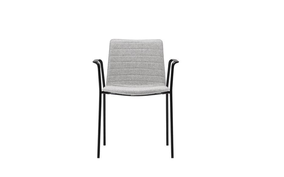 Andreu World FLEX HIGH BACK -tuoli, harmaa/musta SO1610 - Image 2
