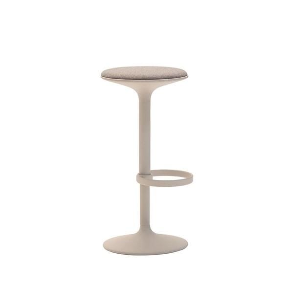 Andreu World HULA barstool 76 cm, upholstered seat, sand BQ2795 - Image 2