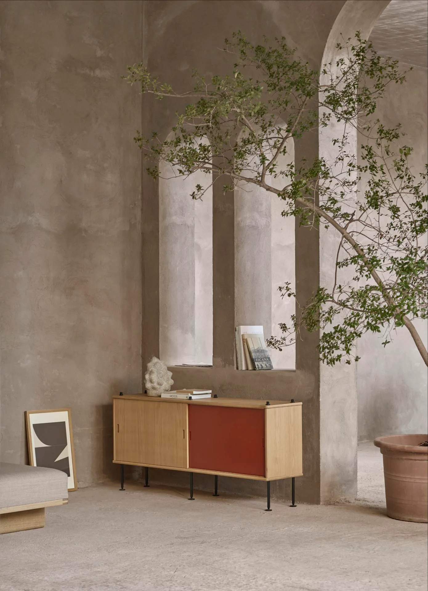 Carl Hansen BM0253 senkki, matala, öljytty tammi/harmaa - Image 3