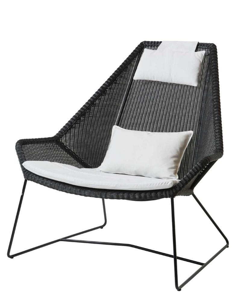 Cane-line BREEZE -nojatuoli, korkea selkänoja, musta - Image 4