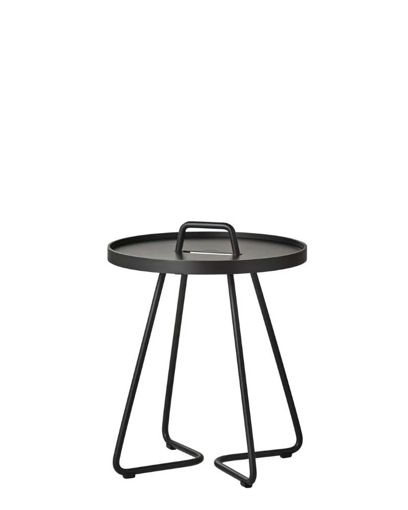 Cane-line ON-THE-MOVE side table, small, black