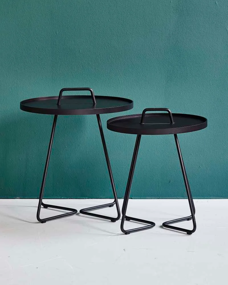Cane-line ON-THE-MOVE side table, small, black - Image 2