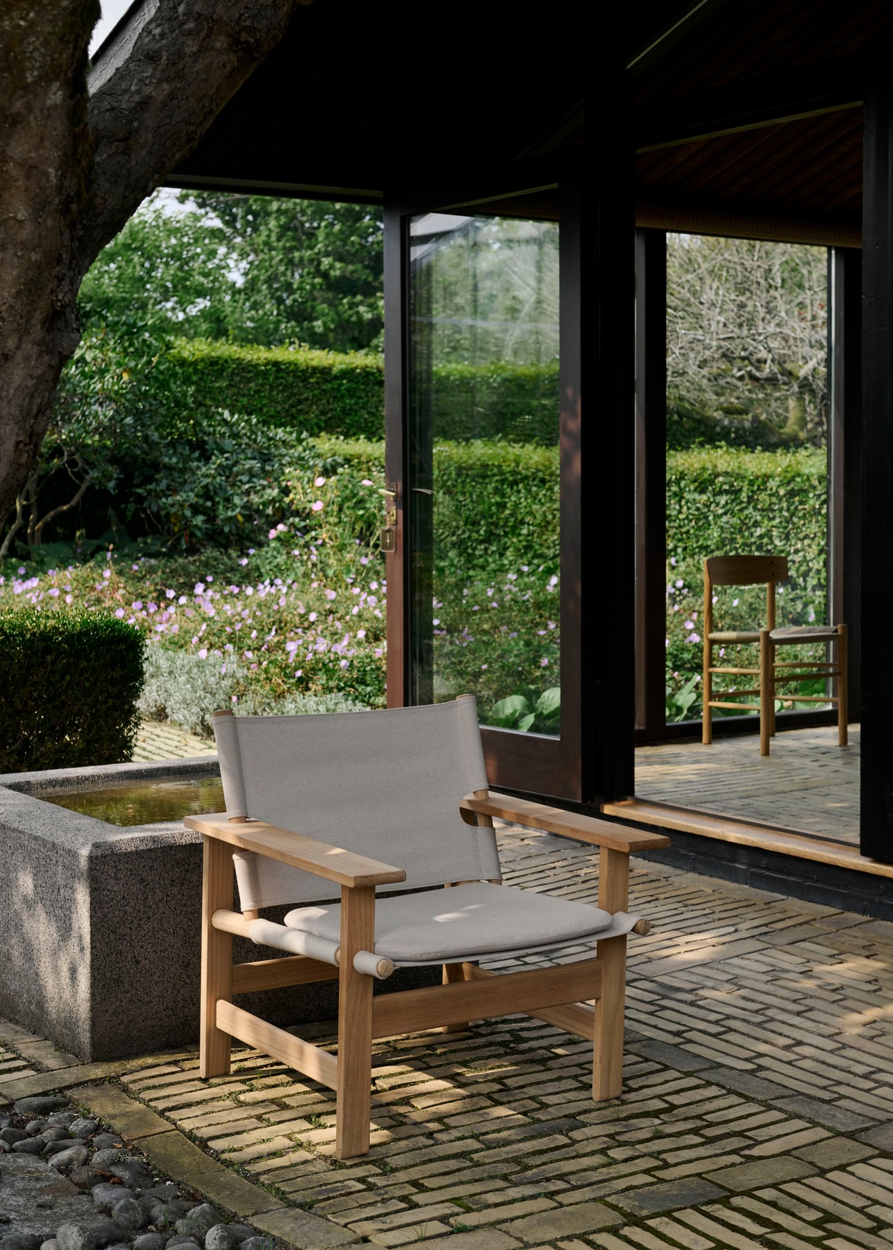 Fredericia THE CANVAS CHAIR OUTDOOR -nojatuoli tyynyllä - Image 5