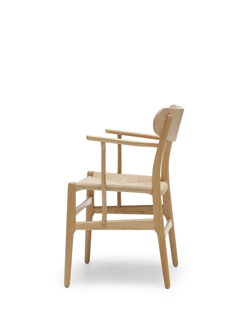 Carl Hansen CH26 -tuoli, öljytty tammi/luonnonvärinen paperinaru - Image 2