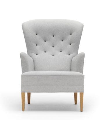 Carl Hansen FH419 HERITAGE -nojatuoli, harmaa/lakattu tammi