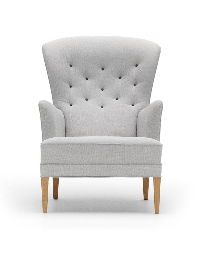 Carl Hansen FH419 HERITAGE -nojatuoli, harmaa/lakattu tammi