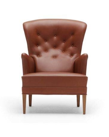 Carl Hansen FH419 HERITAGE -nojatuoli, ruskea nahka/öljytty pähkinä