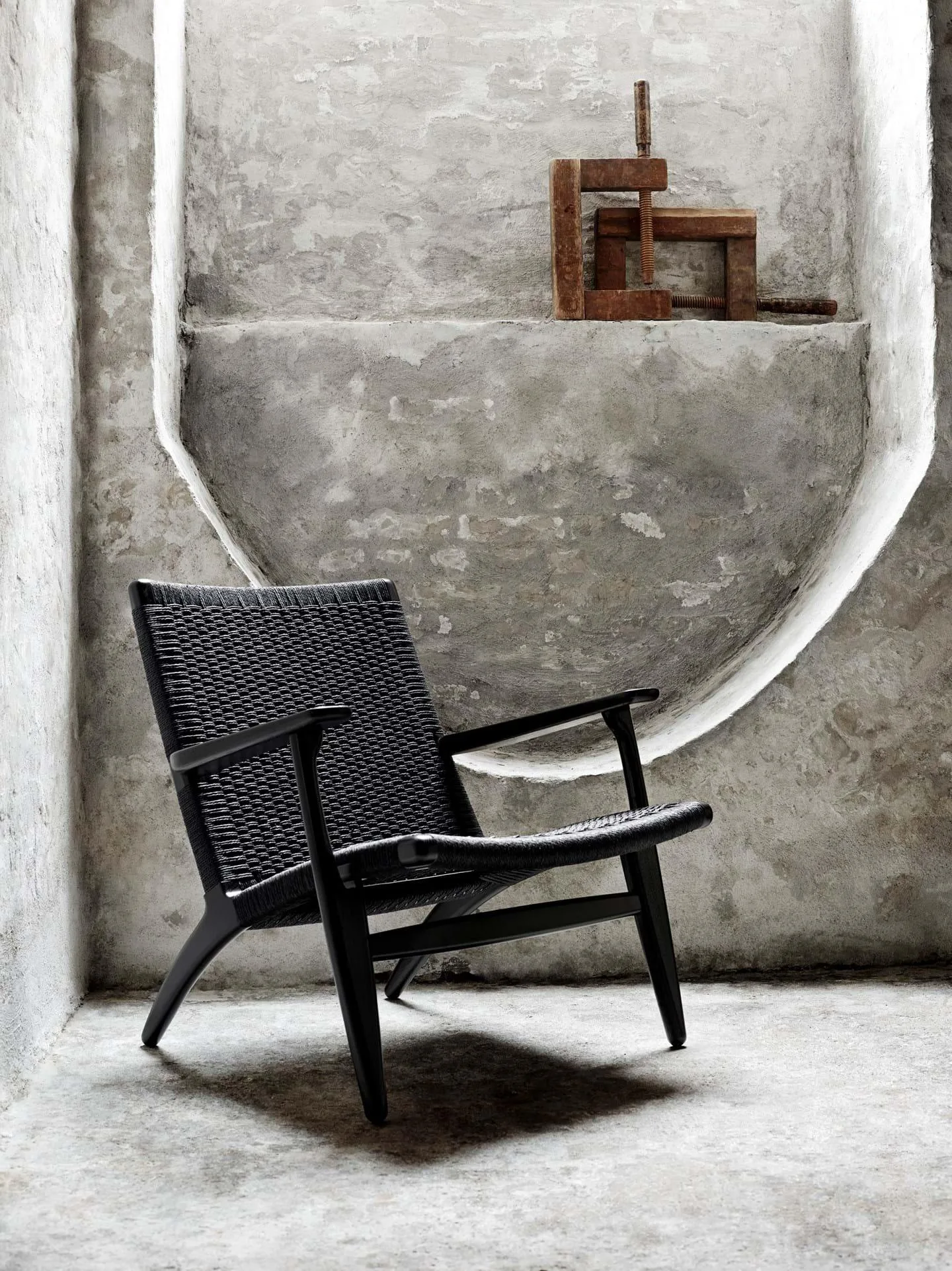 Carl Hansen CH25 -tuoli, musta tammi/musta paperinaru - Image 4