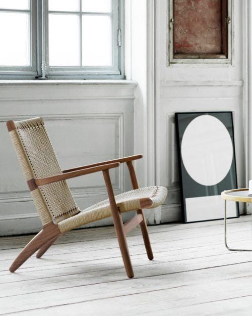 Carl Hansen CH25 -tuoli, öljytty pähkinä/luonnonvärinen paperinaru - Image 4