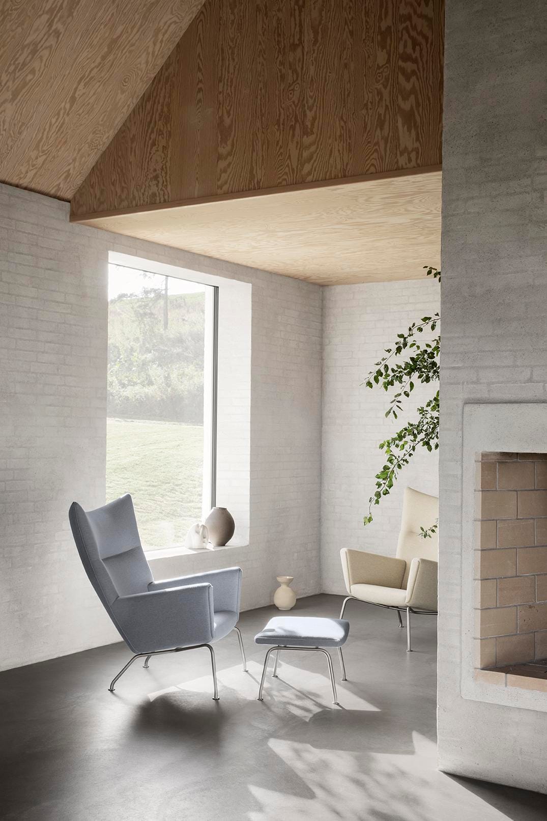 Carl Hansen CH446 jalkarahi, harmaa - Image 2