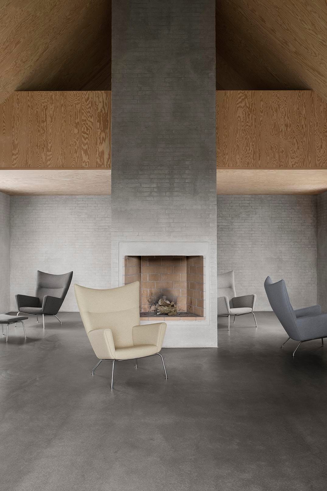 Carl Hansen CH446 jalkarahi, harmaa - Image 3