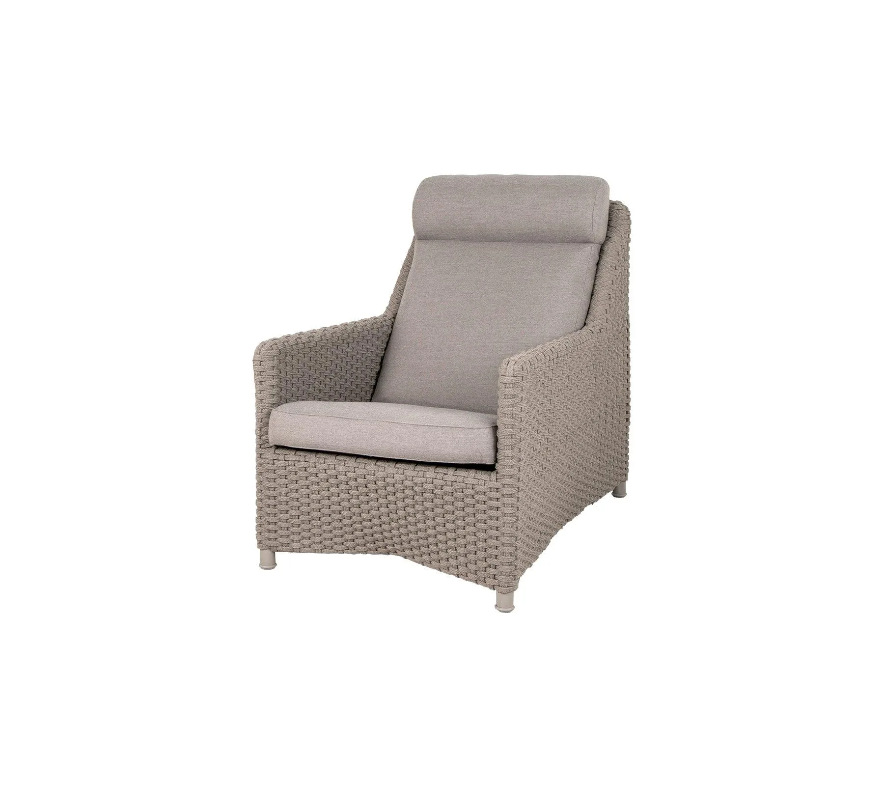 Cane-line DIAMOND lounge chair, high back, taupe