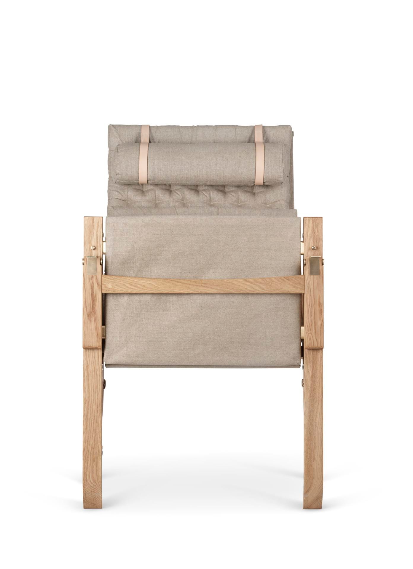 Carl Hansen FK10 PLICO -tuoli, öljytty tammi/luonnonvärinen kangas - Image 4