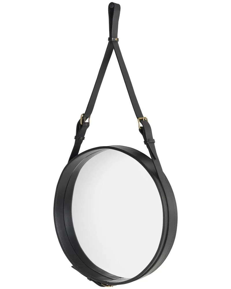 GUBI ADNET CIRCULAR mirror Ø45 cm, black