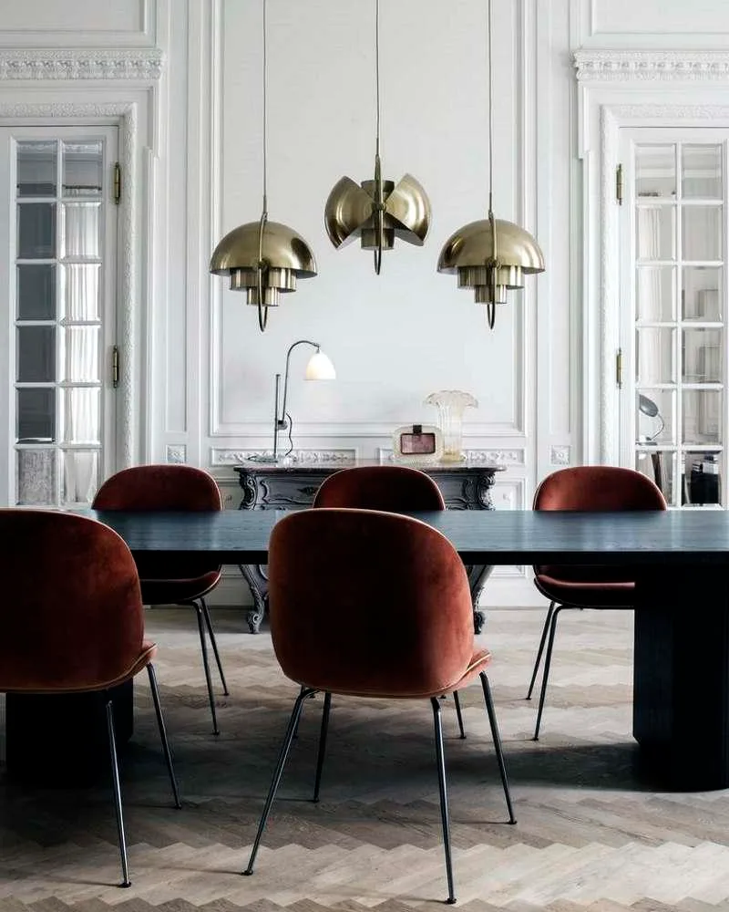 GUBI MULTI-LITE pendant, light grey/brass - Image 5