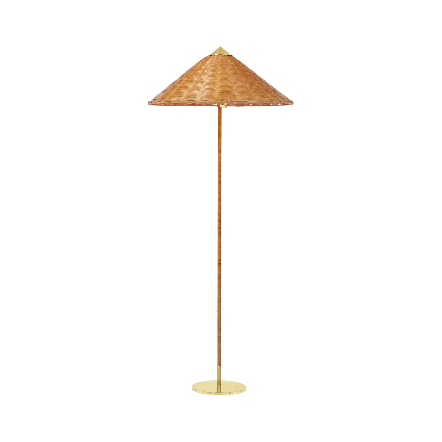 GUBI 9602-lattiavalaisin, rottinki/messinki – Designsuosikki