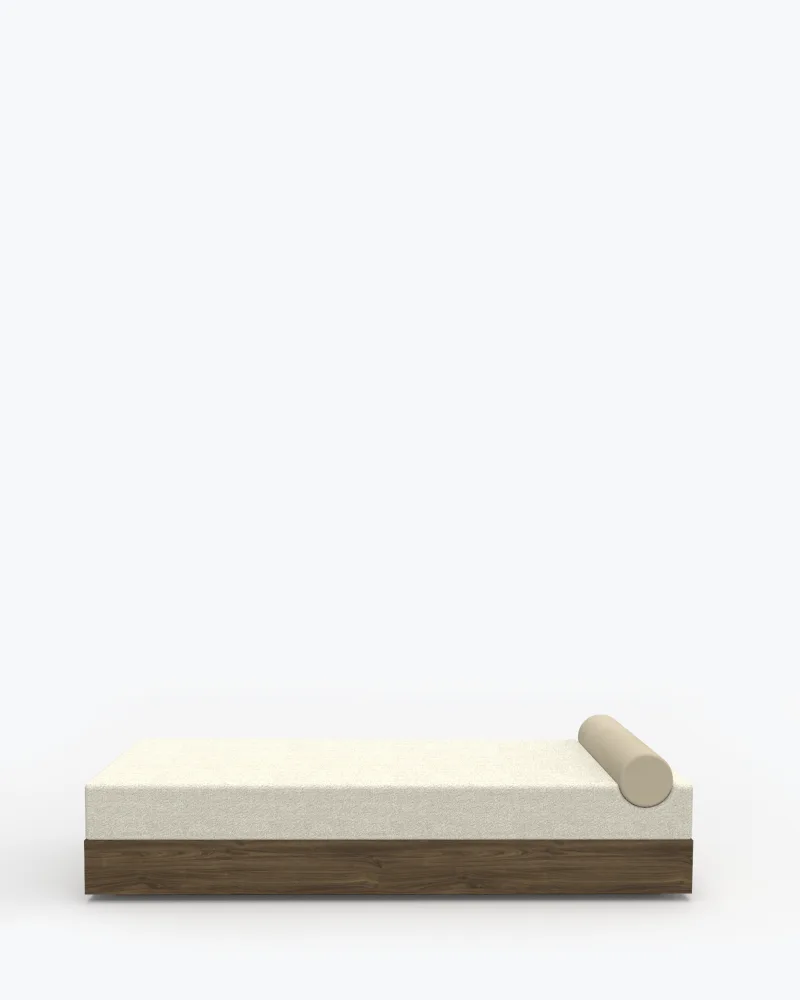 New Works MASS -daybed, luonnonvalkoinen/pähkinä