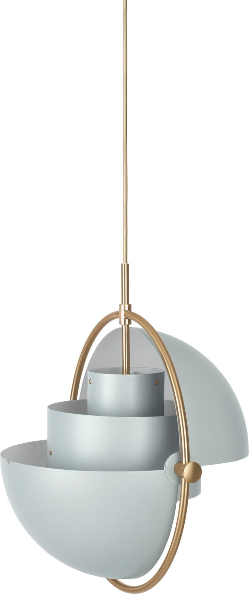 GUBI MULTI-LITE -riippuvalaisin, vaaleanharmaa/messinki - Image 2