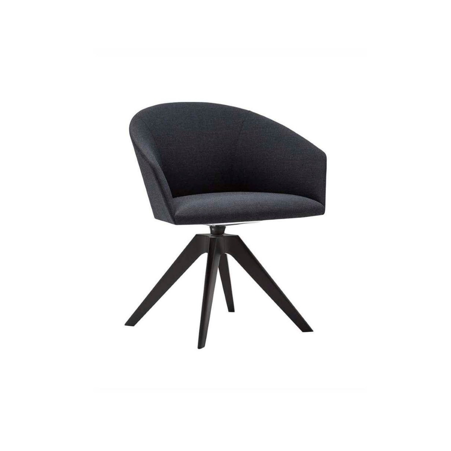 Andreu World BRANDY armchair, dark grey/black beech SO2997