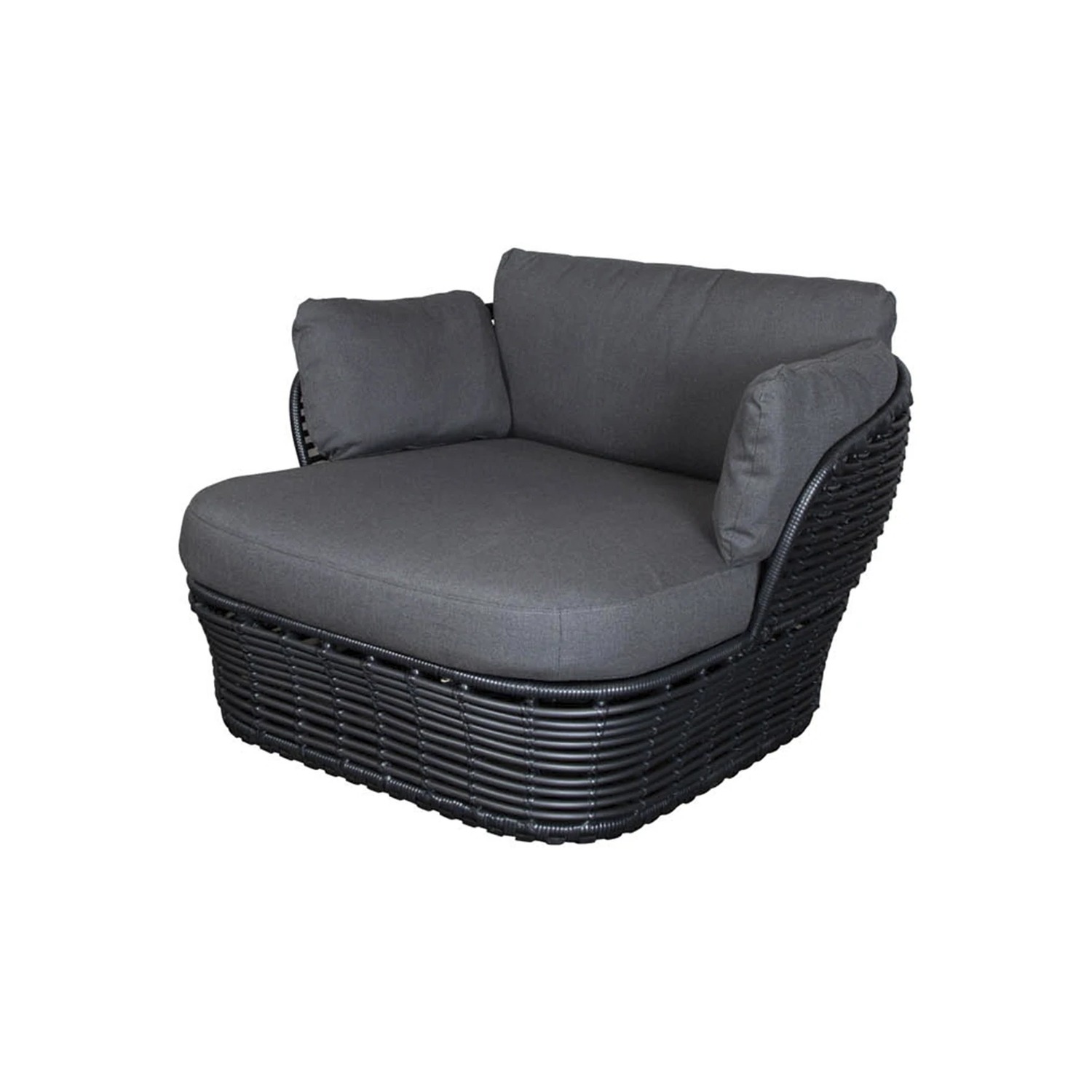 Cane-line BASKET -armchair, grey / dark grey