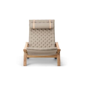 Carl Hansen FK10 PLICO -tuoli, öljytty tammi/luonnonvärinen kangas