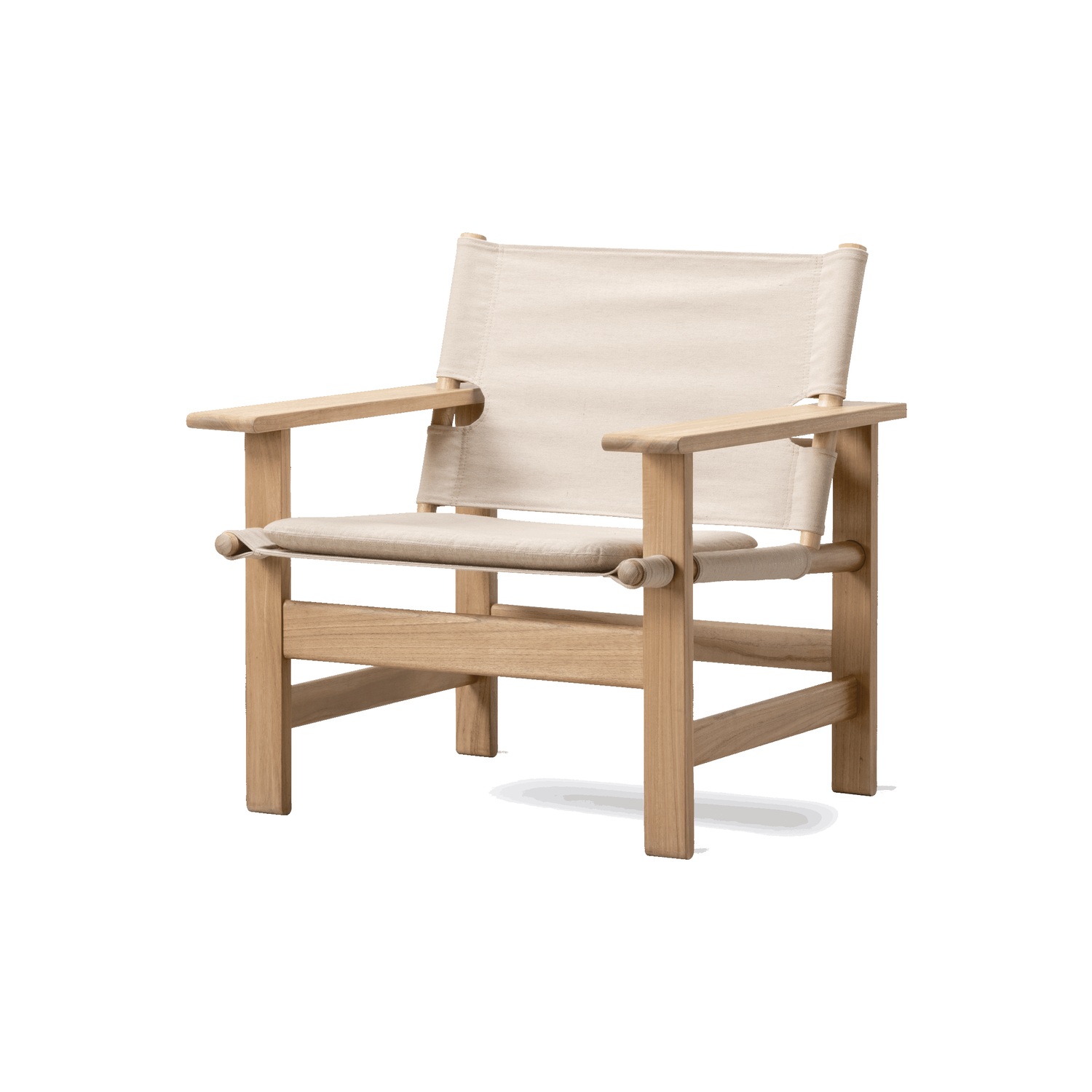 Fredericia THE CANVAS CHAIR OUTDOOR lounge chair with cushion