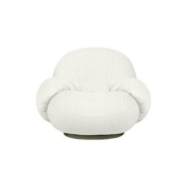 GUBI PACHA OUTDOOR -käsinojallinen nojatuoli, pyörivä jalka