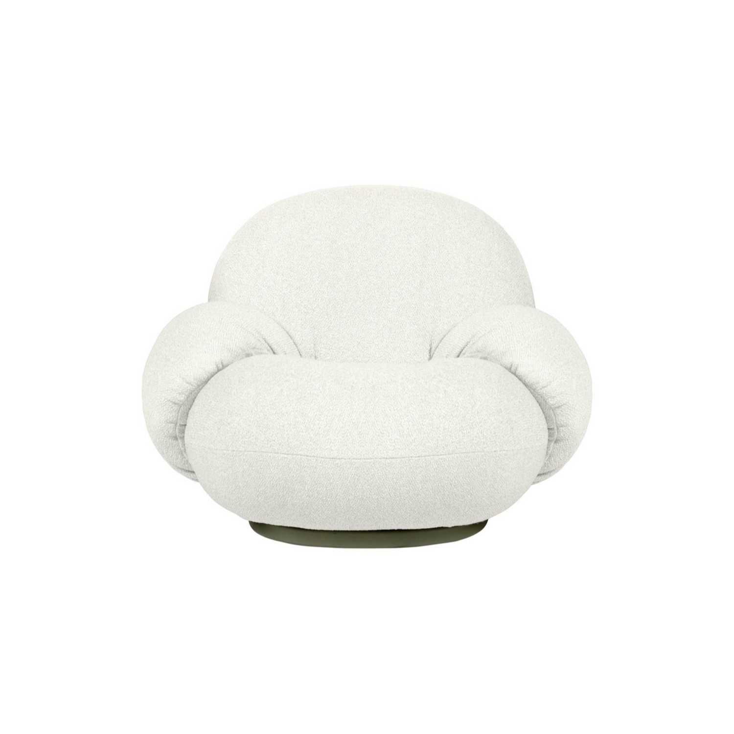 GUBI PACHA OUTDOOR -käsinojallinen nojatuoli, pyörivä jalka