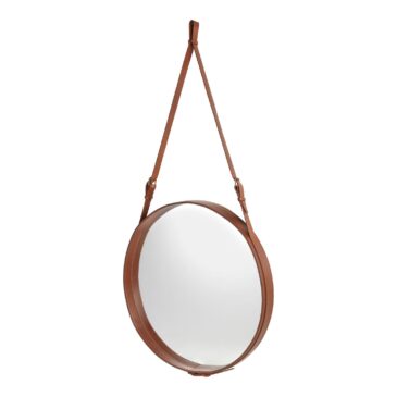 GUBI ADNET-peili Ø70cm, ruskea (tan) nahka