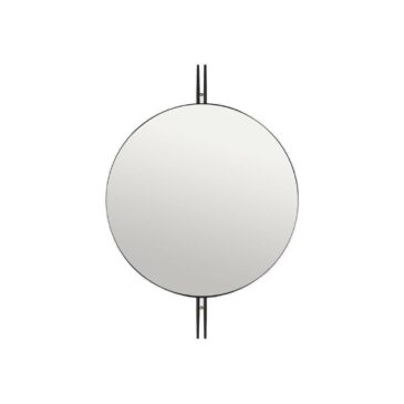 GUBI IOI -peili, Ø80cm, musta/messinki