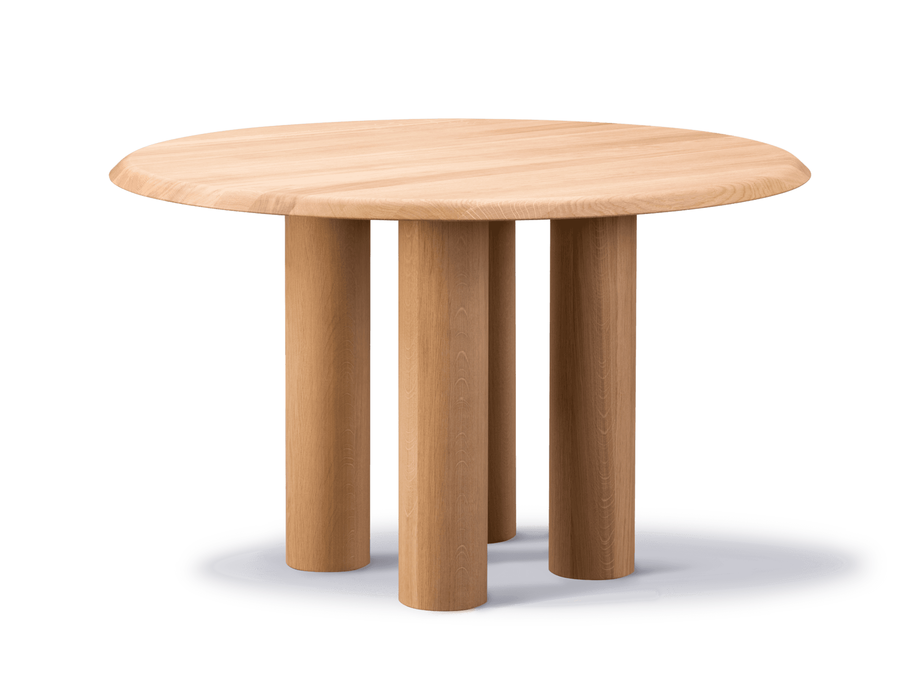Fredericia ISLETS -dining table, Ø 120 cm, light oiled oak