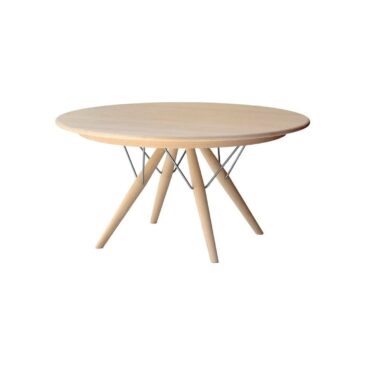 PP Møbler PP75 -pöytä, Ø140 cm, saippuoitu tammi
