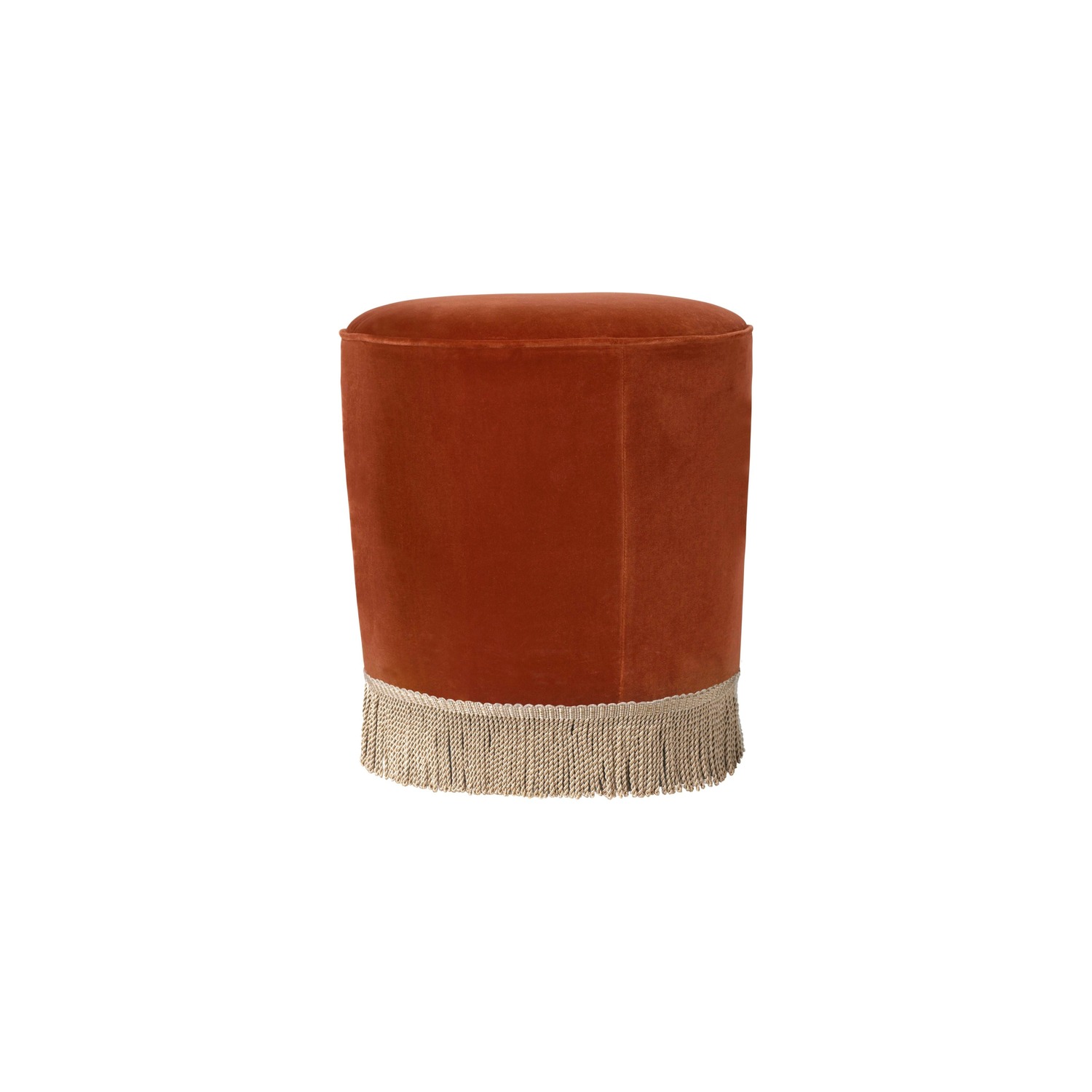 GUBI POUFFE-rahi, Ø38cm, ruosteenpunainen