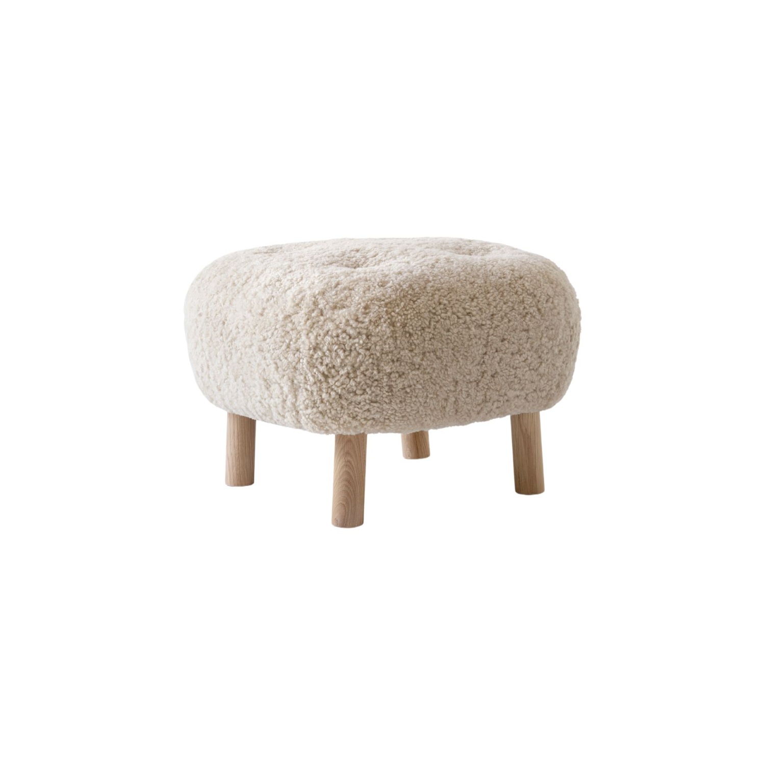 &Tradition LITTLE PETRA ATD1 -rahi, beige (moonlight) lampaankarva/tammi – Designsuosikki