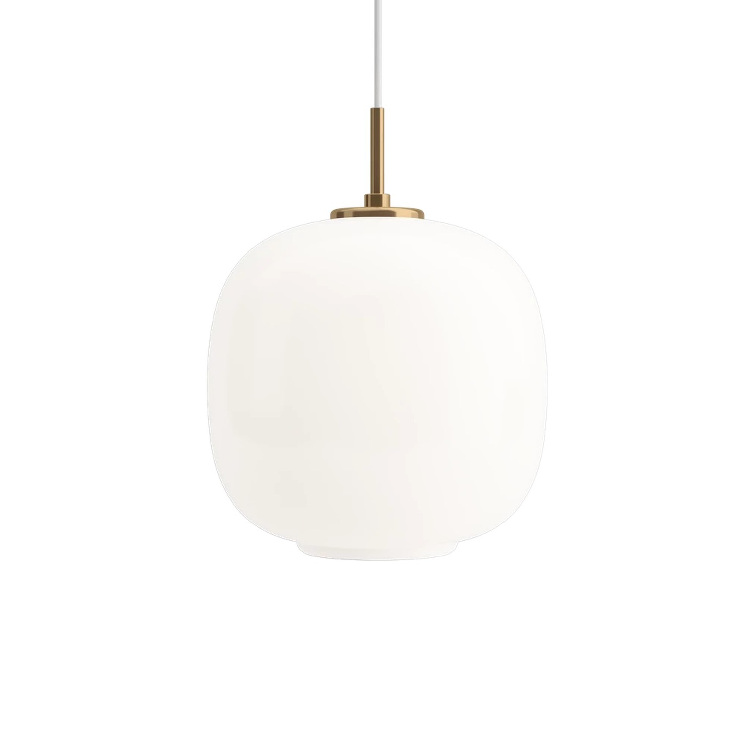 Louis Poulsen VL45-riippuvalaisin Ø25cm, opaalilasi/messinki – Designsuosikki