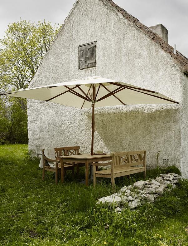 Fritz Hansen ATLANTIS -aurinkovarjo 330x330 cm, valkoinen - Image 3