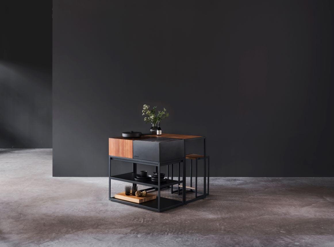 Röshults OPEN KITCHEN -runko 100 cm, antrasiitti - Image 4