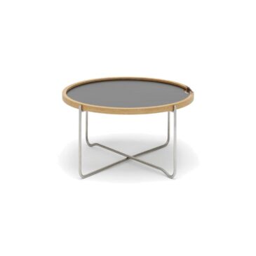 Carl Hansen CH417 -tarjotinpöytä, musta/valkoinen