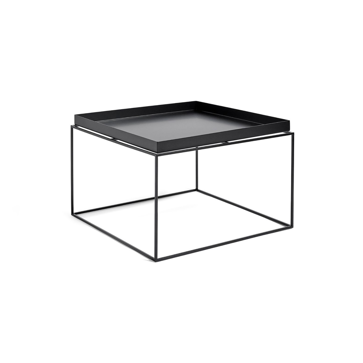 HAY TRAY-sohvapöytä 60x60cm, musta metalli – Designsuosikki