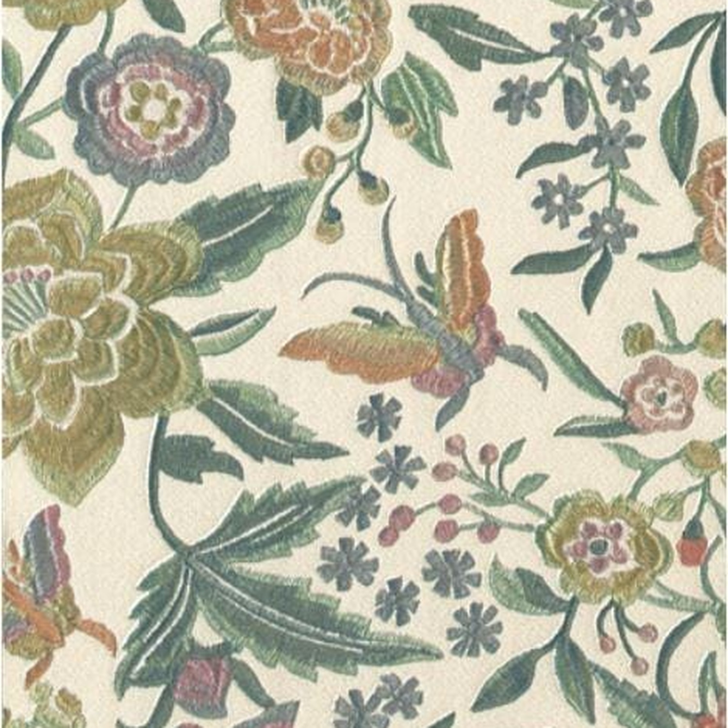 Missoni Home Oriental Garden - tapetti, vihreä/vaaleanpunainen