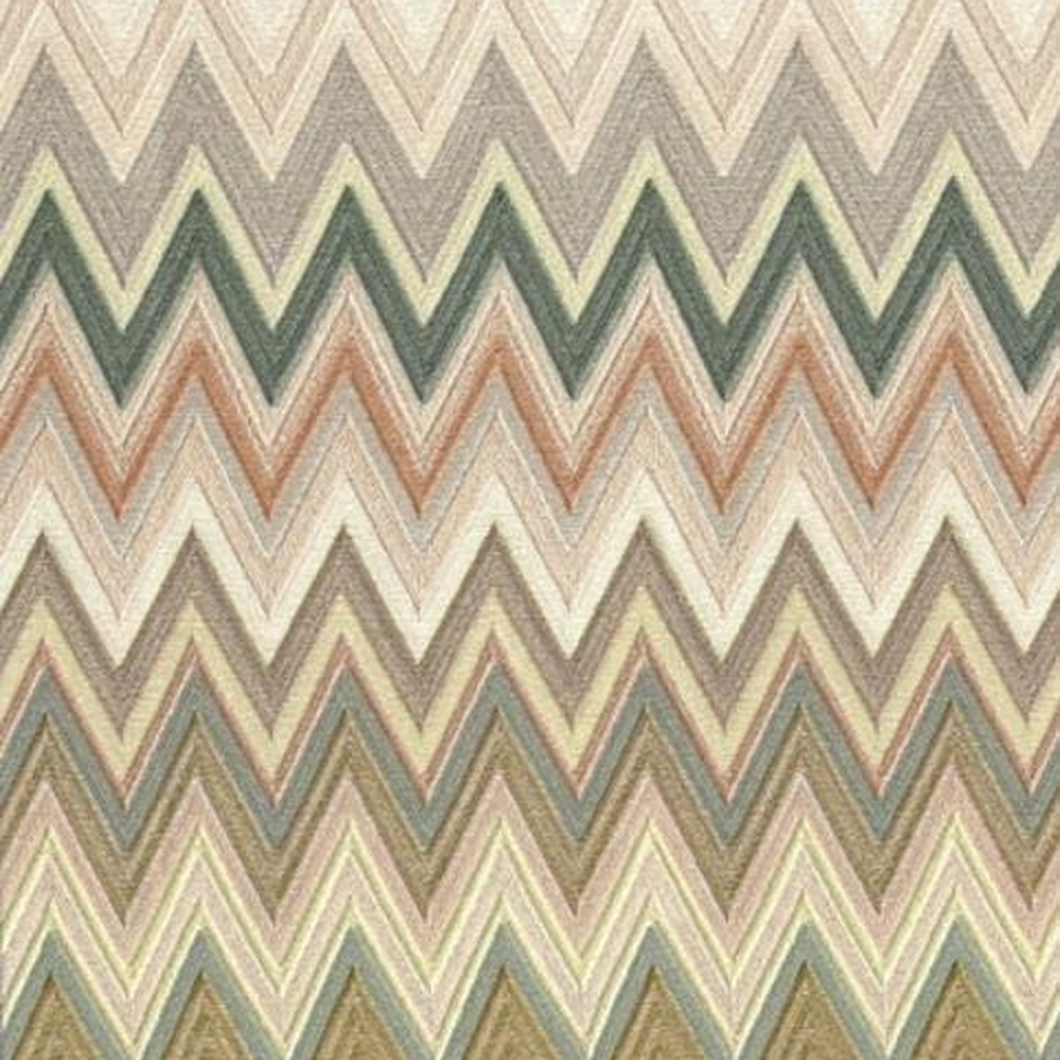 Missoni Home Zig Zag Multicolore - tapetti, vihreä/beige