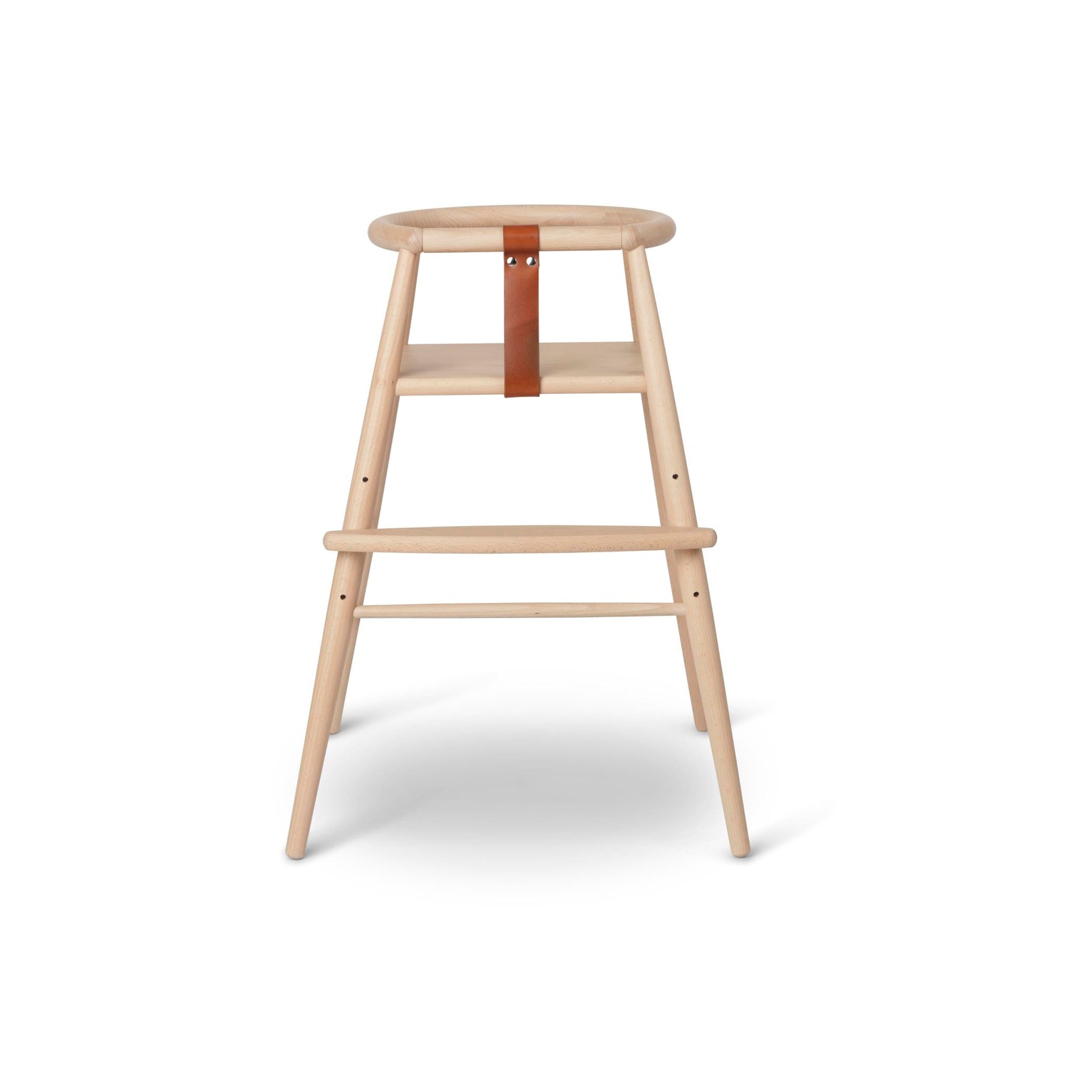 Carl Hansen ND54 syöttötuoli, lakattu pyökki/nahka