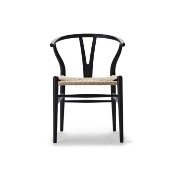 Carl Hansen & Søn CH24 WISHBONE -tuoli, musta (soft black) pyökki/luonnonvärinen paperinaru – Designsuosikki