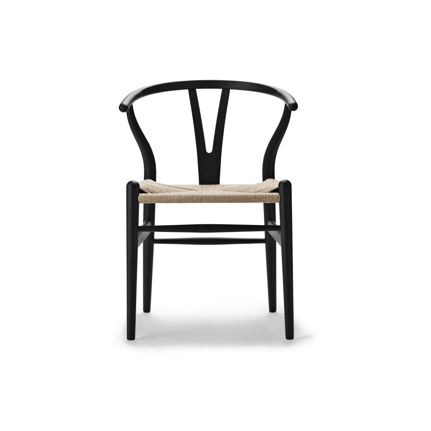 Carl Hansen & Søn CH24 WISHBONE -tuoli, musta (soft black) pyökki/luonnonvärinen paperinaru – Designsuosikki
