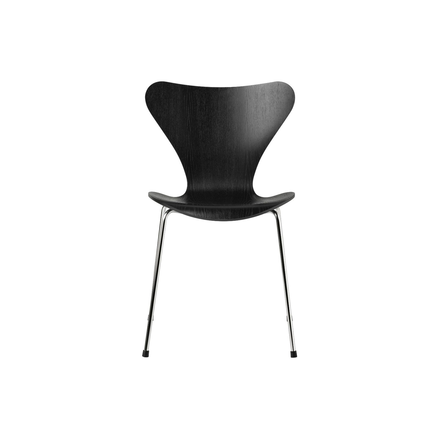 Fritz Hansen SERIES 7 -tuoli, musta kuultomaalattu saarni/kromi – Designsuosikki