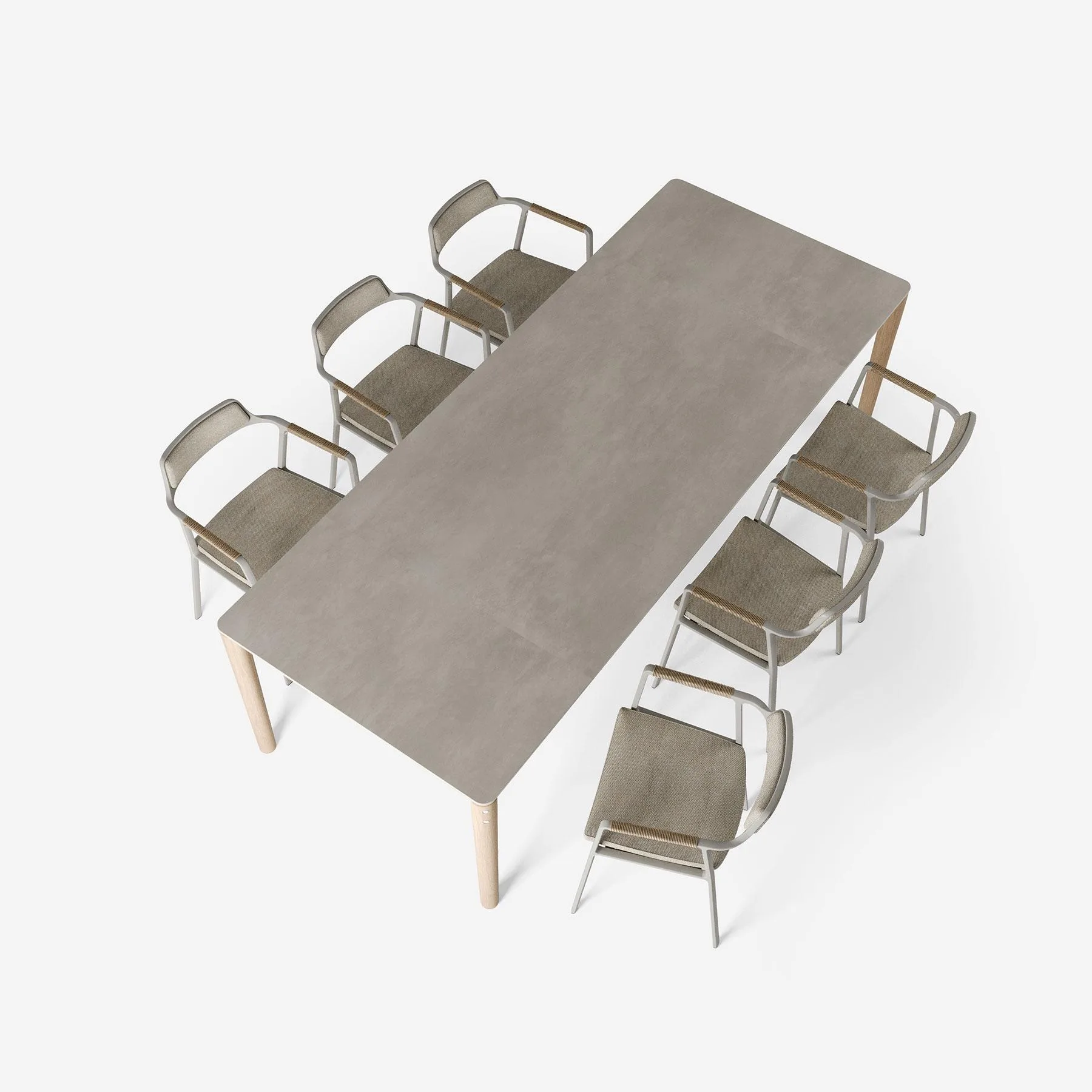 Vipp 719 Open-Air dining table 250x100 cm, teak/ceramic - Image 2